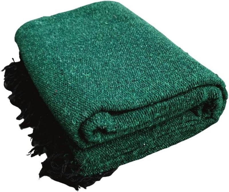 Open Road Goods Solid Color Mexican Yoga Blanket – Large Handwoven Throw for Yoga, Beach, Camping or Home – Soft and Durable Cotton Blend - Image 5
